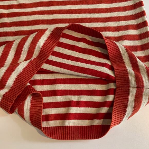 J McLaughlin Sweater Womens L Large Multi Linen Blend Striped Crew Long Sleeve - Picture 9 of 12